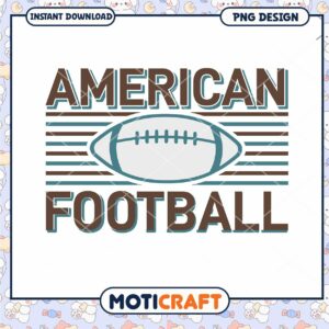 American Football Graphic Design PNG Instant Download Art