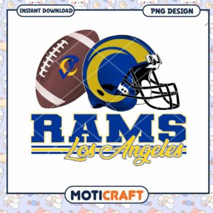Los Angeles Rams Football Helmet PNG Design Download