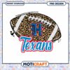 Leopard Print Football PNG Design for Texans Fans 1 Leopard Print Football PNG Design for Texans Fans