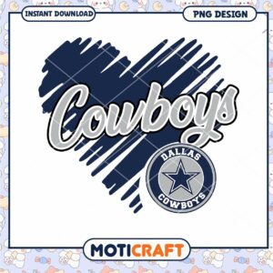 Dallas Cowboys Heart PNG Design Instant Download Dallas Cowboys Heart PNG Design Instant Download