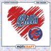 Buffalo Bills Heart Design PNG Download for Fans