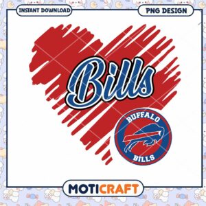 Buffalo Bills Heart Design PNG Download for Fans Buffalo Bills Heart Design PNG Download for Fans