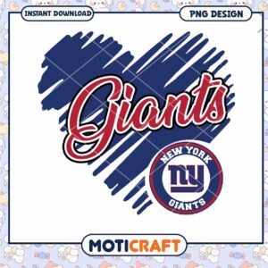 New York Giants Heart PNG Design for Fans New York Giants Heart PNG Design for Fans