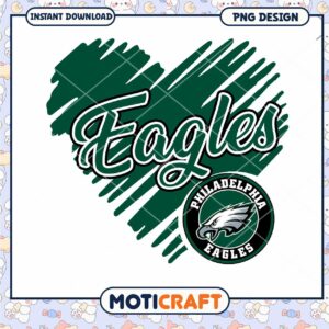 Philadelphia Eagles Heart Design PNG Downloadable Art Philadelphia Eagles Heart Design PNG Downloadable Art