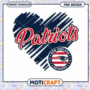 New England Patriots Heart PNG Design Download New England Patriots Heart PNG Design Download