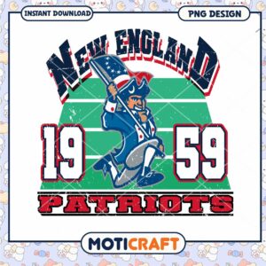 New England Patriots Vintage Logo PNG Design Download