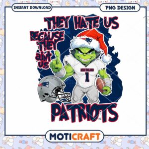 Patriots Grinch Holiday PNG Design for Fans
