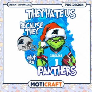 Carolina Panthers Grinch PNG Design Download