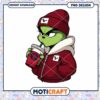 Cool Grinch PNG Design with Drink and Hoodie Style