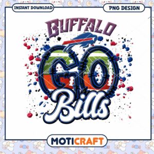 Buffalo Bills Go PNG Design Instant Download Art