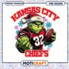 Kansas City Chiefs Grinch Holiday PNG Design