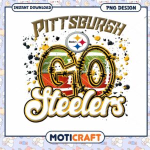 Pittsburgh Steelers Go Design Instant Download PNG