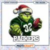 Grinch Football PNG Design for Green Bay Packers 1 Grinch Football PNG Design for Green Bay Packers