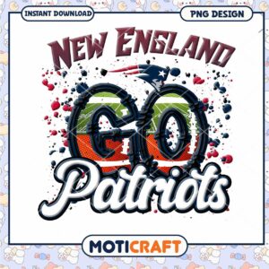 New England Patriots Go PNG Graphic Design Download