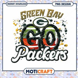Green Bay Packers Go PNG Design Instant Download