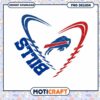 Buffalo Bills Heart Logo Digital PNG Download Design 2 Buffalo Bills Heart Logo Digital PNG Download Design