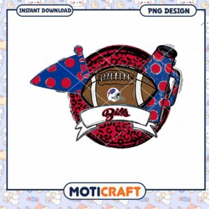 Buffalo Bills Football PNG Design for Instant Download