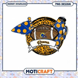Rams Football PNG Design Instant Download Art