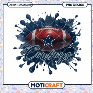Dallas Cowboys Football PNG Design Downloadable Art
