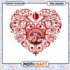 San Francisco 49ers Heart Design PNG Downloadable Art