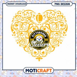 Pittsburgh Steelers Heart Design PNG Instant Download Pittsburgh Steelers Heart Design PNG Instant Download