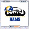 Los Angeles Rams Football PNG Design Downloadable Art