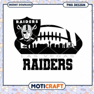 Las Vegas Raiders Football Team PNG Design Download