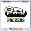 Green Bay Packers Football PNG Instant Download Design