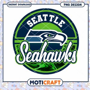 Seattle Seahawks Logo PNG Instant Download Design