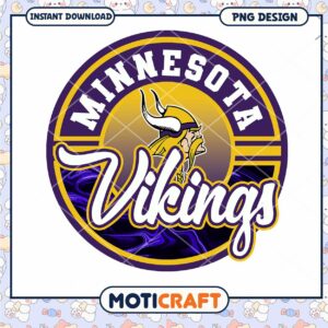 Minnesota Vikings Logo PNG Instant Download Design
