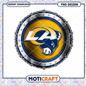 Los Angeles Rams Shield PNG Digital Download Art
