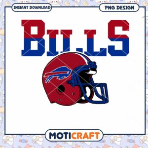 Buffalo Bills Helmet PNG Instant Download Design