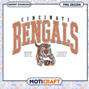 Cincinnati Bengals Tiger PNG Design Instant Download Cincinnati Bengals Tiger PNG Design Instant Download