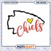Chiefs Love Heart PNG Design Instant Download Art 1 Chiefs Love Heart PNG Design Instant Download Art