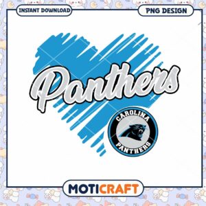 Carolina Panthers Heart PNG