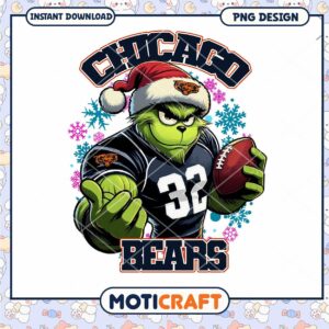 Grinch Chicago Bears PNG Football Grinch Chicago Bears PNG Football