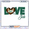 NY Jets Love PNG Design
