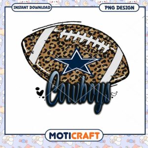 Dallas Cowboys Leopard Football PNG