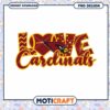 Arizona Cardinals Love PNG Design