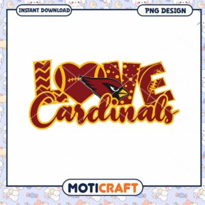 Arizona Cardinals Love PNG Design