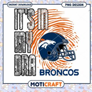 Denver Broncos DNA PNG Sublimation