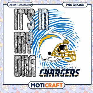 LA Chargers PNG Sublimation Design