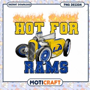 Hot For Rams PNG Design