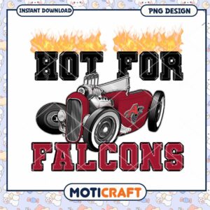 Hot Rod Falcons PNG Design