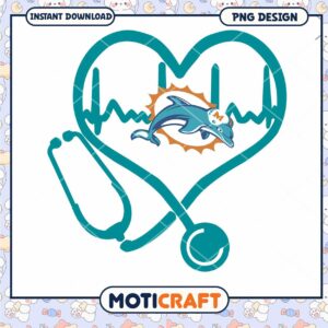 Miami Dolphins Heart Stethoscope PNG Miami Dolphins Heart Stethoscope PNG