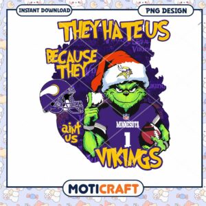 Grinch Minnesota Vikings PNG Sublimation
