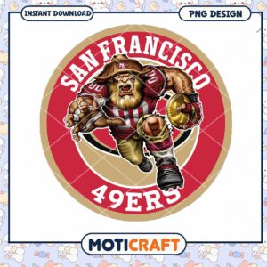 San Francisco 49ers PNG Mascot Design