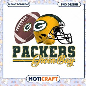 Green Bay Packers PNG Football Design