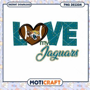 Love My Jaguars PNG Design