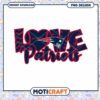New England Patriots Love PNG Design